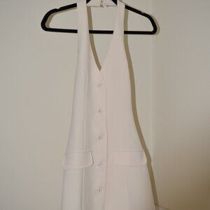 PepperMayo Ivory Dress - Size 2 - Mira Halter Neck Mini Dress - Worn Once